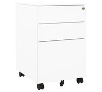 Classeur Mobile Noir 39x45x60 cm Acier Classement Armoire à Dossiers vidaXL