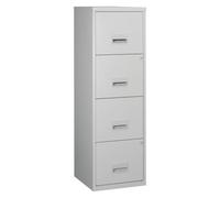 Classeur monobloc 4 tiroirs - gris