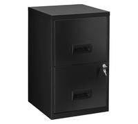 Classeur monobloc à 2 tiroirs - noir