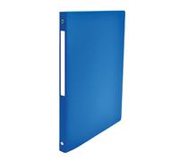 Classeur Neutre A4 Dos 20mm 4 Anneaux Ronds Couverture Polypro Bleu