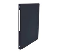 Classeur noir 4 anneaux plastifié Oxford Budget A4 - Dos 2 cm