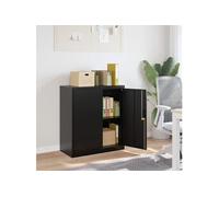 Classeur noir 79x40x90 cm acier