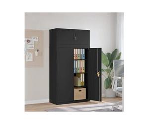 Classeur noir 90x40x180 cm acier 3188325