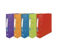 Classeur Oxford school life A4+ Dos Ergonomique 60 4anneaux rond polypro translucide assorti