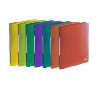 Classeur Oxford school life A4 Dos20 4anneaux rond polypro translucide assorti