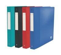 Classeur Oxford school life recy 4+ Dos 40 4anneaux rond polypro opaque assorti