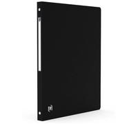 Classeur - Oxford - Souple - 4 anneaux - Noir - 24,5 x 31 cm