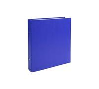 Classeur - Petit Format - Bleu - 17x22cm - 2 Anneaux - Dos 25mm - Cartonné