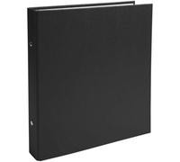Classeur - Petit Format - Noir - 17x22cm - 2 Anneaux - Dos 25mm - Cartonné
