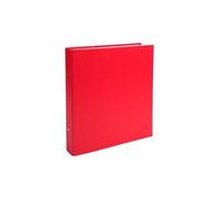 Classeur - Petit Format - Rouge - 17x22cm - 2 Anneaux - Dos 25mm - Cartonné