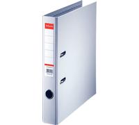 Classeur plastique Esselte Standard, DIN A4, 50 mm, gris Couverture intérieure et extérieure pelliculée en PP, avec - 10 pièces (320910)