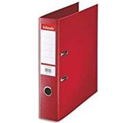 Classeur plastique Esselte Standard, DIN A4, 75 mm, rouge Couverture intérieure et extérieure plastifiée en PP, avec (320220)