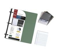 Classeur pliable en plastique léger, design compact, facile à transporter pour les déplacements, les voyages et le bureau mobile, classeur pliable