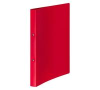 Classeur polypropylène 2 anneaux rouge