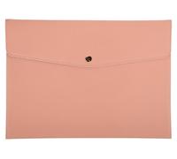 Classeur pour documents A4, en cuir PU, étanche, avec fermeture magnétique, couleur rose
