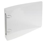 Classeur pour fiches bristol 125x200 2 anneaux 25mm polypropylène Crystal colours - Cristal