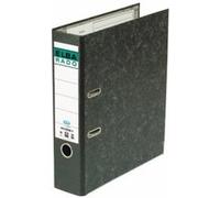 Elba Classeur Rado de recyclage A4 papier marbré dos 80 mm Noir