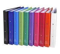 Exacompta Classeur rembordé PP 2 anneaux 30 mm A4 – Lot de 20 – Couleurs assorties 54330E