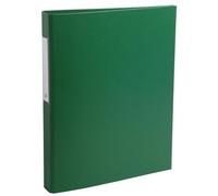 Classeur rembordé polypropylène 2 anneaux ronds de 25mm sur 3eme de couverture - Vert