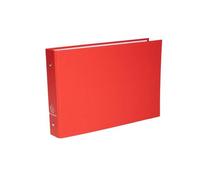 Classeur rembordé polypropylène avec intercalaires pour fiches bristol 148x210 2 anneaux 25mm - Couleurs assorties