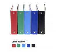 Classeur rembordé polypropylène pour fiches bristol 100x150 2 anneaux 25mm - Couleurs assorties