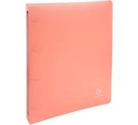 Exacompta Classeur Chromaline Pastel 4 anneaux 30 mm polypropylène A4 Maxi Corail