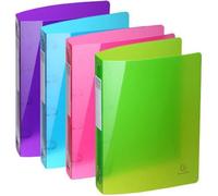 Classeur souple A4+ EXACOMPTA Iderama 4 anneaux dos 4 cm polypro coloris au choix Violet