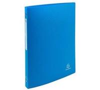 Classeur 4 anneaux plastifié Exacompta Budget A4 - Dos 2 cm - bleu