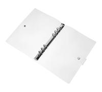 Classeur Souple PVC Transparent à 6 Trous pour Cahier Scolaire | Structure Rigide, Ne Se Déforme Pas Facilement, Protège Vos Notes, Règle, Usage Bureau et École