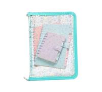 Classeur transparent rechargeable, classeur A5 pour documents, fermeture éclair, carnet de collection d'autocollants A5 pour journaux, cartes, billets, reçus, école, bureau, réunions d'affaires, chefs