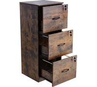 Classeur vertical à 3 tiroirs avec serrure pour bureau à domicile