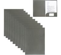 Classeurs A4 gris, 320 g/m², lot de 10, pour l'école et le bureau