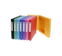 Exacompta Classeurs élastiqués A4 40 mm Carton comprimé Brillant 8 pcs Noir G