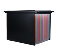 Classeurs suspendus 25 pochettes, capacité, format A4, organisateur de dossiers suspendus, 27, 5 pouces, organisateur de dossiers extensibles avec onglets, avec doubles crochets pour