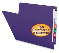Classeurs suspendus transparents, intercalaires de fin de série, pour lettres, couleur violet, boîte de 100