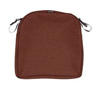 CLASSIC ACCESSORIES Montlake Water-Resistant 20 x 20 x 2 inch Patio Seat Cushion Slip Cover Cover Heather Henna Red