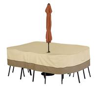 Classic Accessories Veranda 55-458-031501-00 Housse pour Ensemble Table ET CHAISES avec Trou pour Parasol - M