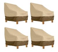 Classic Accessories Veranda Lot de 4 Housses de Chaise de Patio résistantes à l'eau de 96,5 cm de Profondeur, Housses pour Meubles de Patio