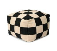 Classic Collection Pouf Square 50x50 cm Noir-naturel