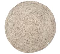 Classic Collection Tapis en laine rond Merino Ø160 cm Beige