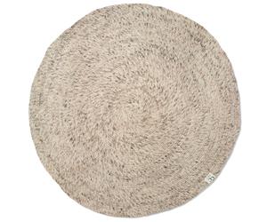 Classic Collection Tapis en laine rond Merino Ø160 cm Beige