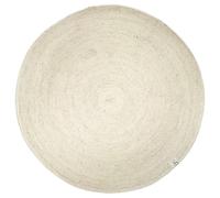 Classic Collection Tapis en laine rond Merino Ø160 cm Blanc