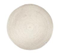 Classic Collection Tapis en laine rond Merino Ø200 cm Blanc