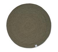 Classic Collection Tapis en laine rond Merino Ø200 cm Dark green