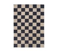 Classic Collection Tapis Squares Noir-beige. 200x300 cm
