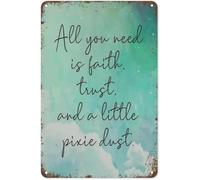 Classic Magic Dust Metal Sign Wall Decor 8 X 12 in
