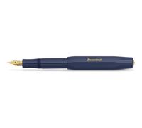 Classic Sport Fountain Pen With 23 Carat Gold Plated Steel Nib And Iridium Nib For Ink Cartridges I Sport Nib Black Nib Width 13.5 Cm (Medium, Blue)