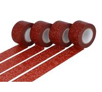 Classiky Lot de 4 rubans adhésifs masking tape washi kuckuck orange 30 mm x 15 m.