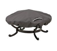 Classique Accessoires Ravenne Housse pour Foyer Rond, Taupe L Dark Taupe with Mushroom and Espresso Details