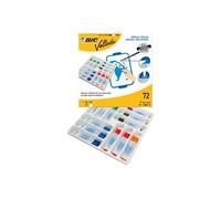 Marqueur bic velleda 1741 effacable pointe ogive encre base alcool inodore 8 coloris assortis medium classpack 60